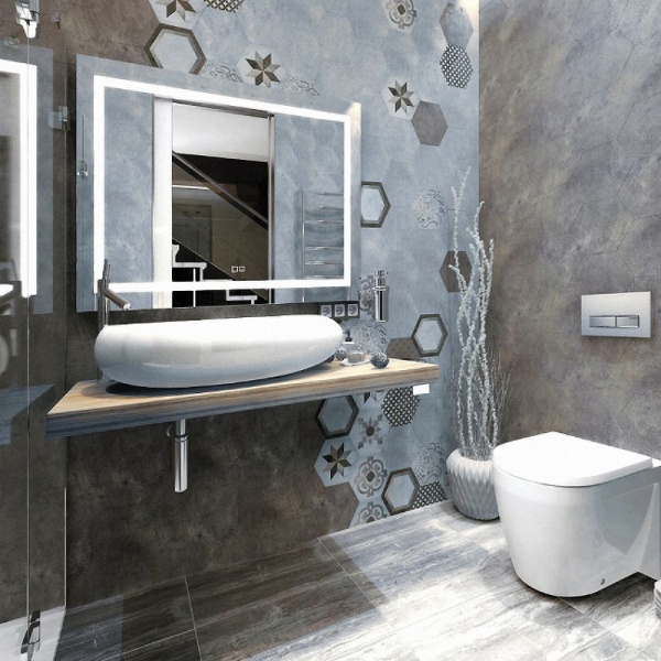 Зеркало Silver Mirrors Livia 800x600 ФР-00001193 со встроенным светильником, сенсорный выключатель, подогрев