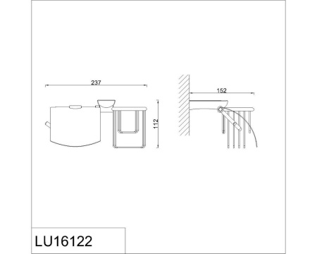 Держатель освежителя воздуха RUSH Luson LU16122
