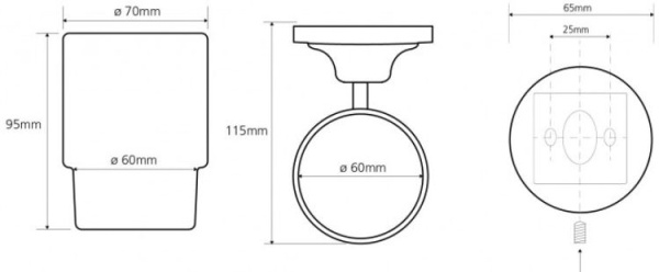 Стакан Bemeta Retro 144210018
