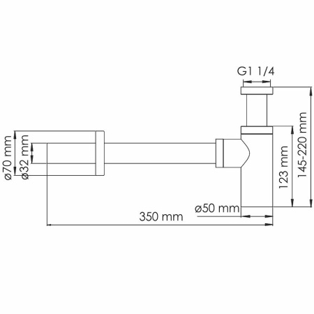 Сифон для раковины WasserKRAFT Asphe A334