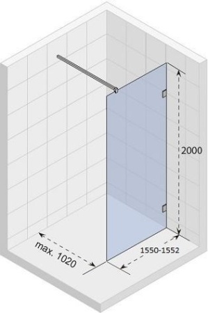 Душевая перегородка Riho Scandic S400 155 GC54200