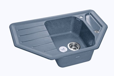 Кухонная мойка GranFest CORNER C-800E графит