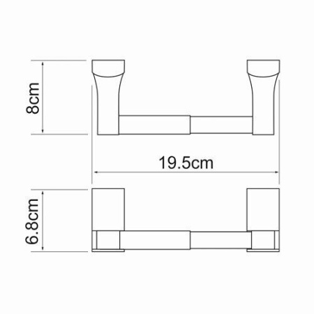 Держатель туалетной бумаги WasserKRAFT Exter K-5222