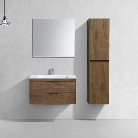Тумба под раковину Vincea Chiara 2D 800 подвесная, 2 выкатных ящика soft-close, T.Oak