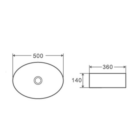 Раковина чаша D&K Matrix DT1390316, белый
