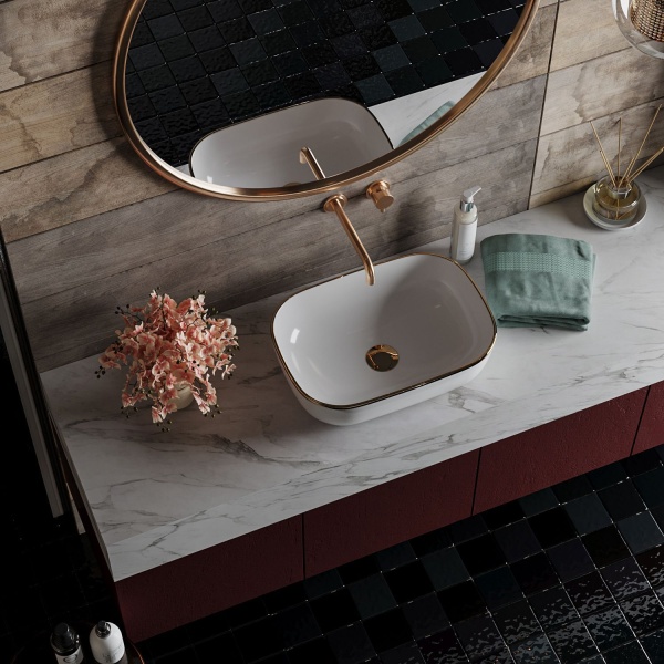 Умывальник RoxenBath Antares Gold 570160-G