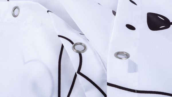 Шторка для ванной Fixsen Panda FX-2501, без колец