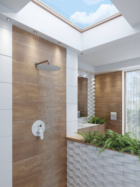 Смеситель для душа Laveo Alea BLE_60PD скрытого монтажа на 2 потребителя хром