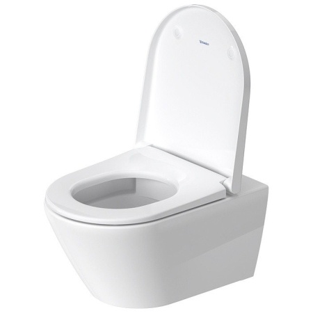Duravit D-Neo Унитаз подвесной 37x54 см, безободковый, в комплекте с сиденьем, цвет: белый 45770900A1 (2577090000+0021690000)