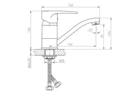 Смеситель для раковины Haiba HB4565-2