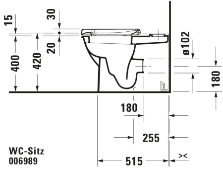 Сиденье для унитаза Duravit Universal 0069890000