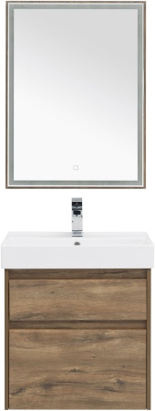 Мебель для ванной Aquanet Nova Lite 60 дуб рустикальный (2 ящика)