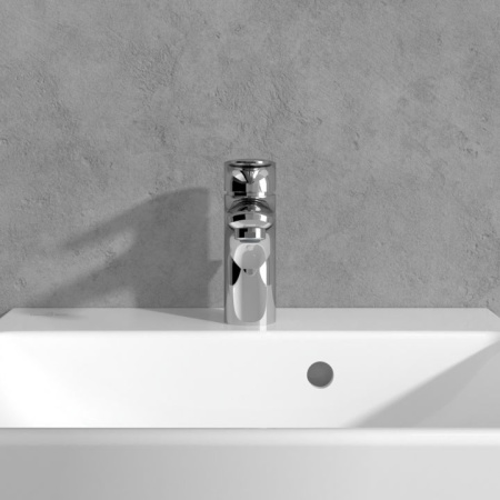 Villeroy & Boch O.novo Start Смеситель для раковины однорычажный с комплектом слива со стяжкой, Хром TVW10510111061