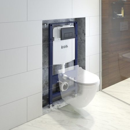 Комплект 2 в 1: инсталляция и клавиша смыва Iddis Optima Home OPH00MBi32K клавиша OPH10B0i77