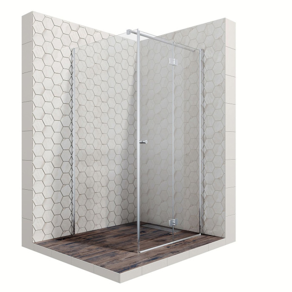 Душевой уголок Ambassador Diamond 12011106R-MA1, квадратный, точечный трап, 100х100