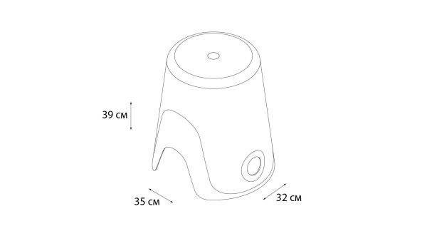 Корзина для белья 2в1 Fixsen Wendy FX-7073-60 зеленая