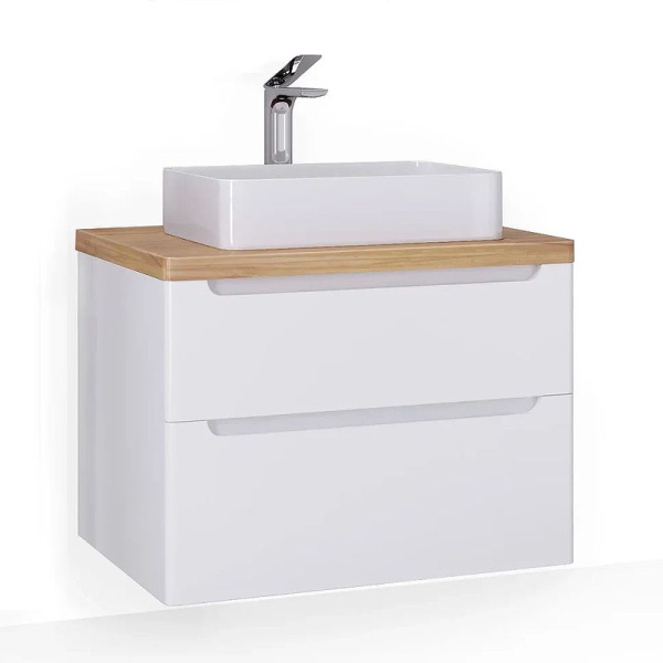 Тумба под раковину Jorno Wood 80 wood.01.80/P/W белый
