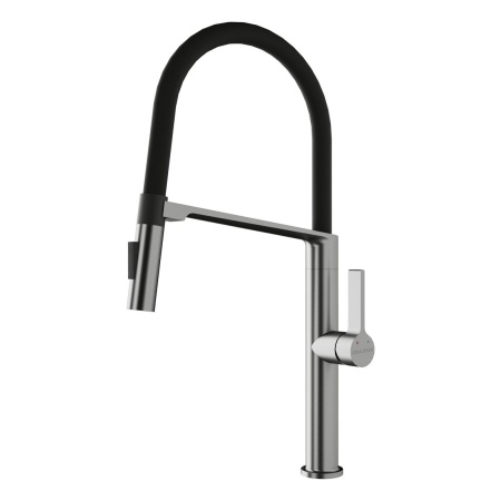 Смеситель для кухни BARREL, брашированная сталь, Ba214029-BS, Paulmark