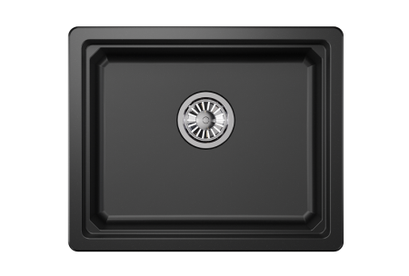 Мойка для кухни Granula Kitchen Space 5501U шварц, 55х45 см, прямоугольная
