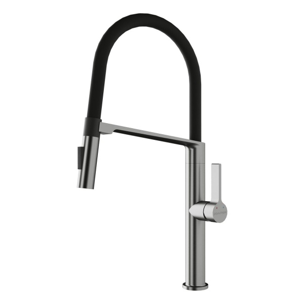 Смеситель для кухни BARREL, брашированная сталь, Ba214029-BS, Paulmark