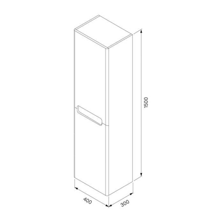 Шкаф-пенал IDDIS Edifice 40 подвесной белый EDI40W0i97