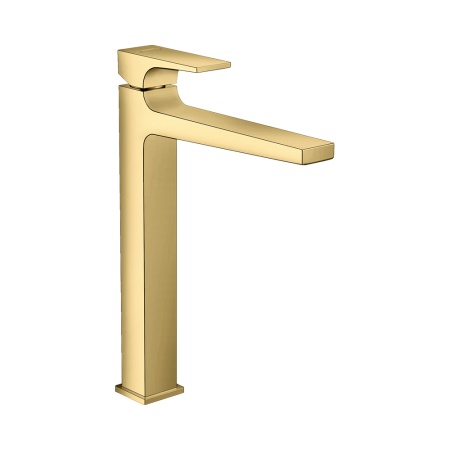 Hansgrohe Metropol Смеситель для раковины 260 однорычажный с рычаговой рукояткой со сливным клапаном Push-Open для раковины в форме чаши белый матовый 32512700