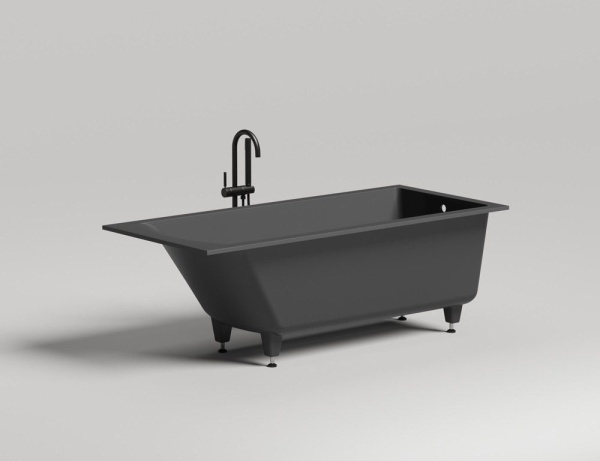 Ванна встраиваемая Salini CASCATA 170x75, S-Sense, глянцевый белый 104113G