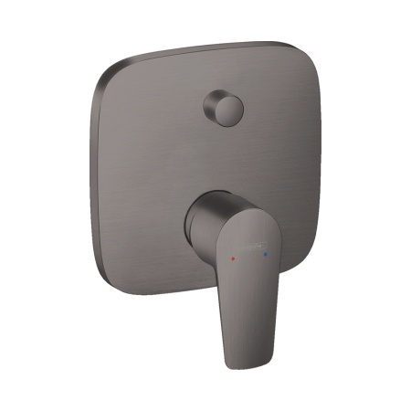 Hansgrohe Talis E Смеситель для ванны однорычажный скрытый монтаж со встроенной защитной комбинацией черный матовый 71474670