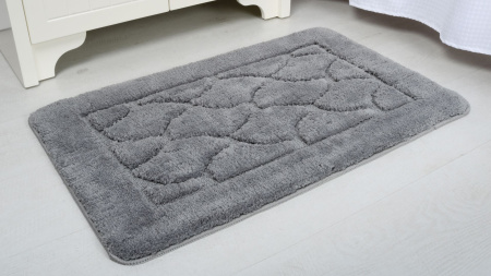 Коврик для ванной Fixsen Link 1-ый, FX-5002K, серый, 50х80 см