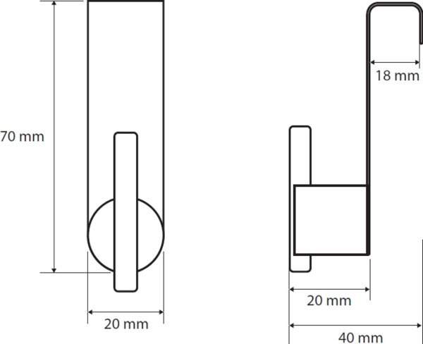 Крючок для полотенец Bemeta Omega 104106152