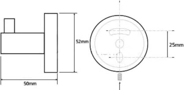 Крючок для полотенец Bemeta Trend-i 104106028c