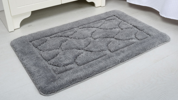 Коврик для ванной Fixsen Link 1-ый, FX-5002K, серый, 50х80 см