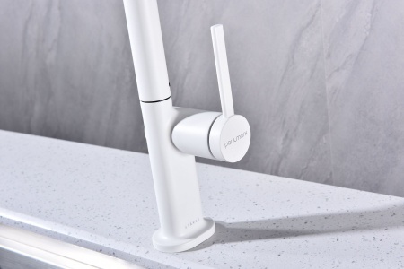 Смеситель для кухни NEO, белый матовый, Ne214419-WH, Paulmark