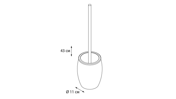 Ерш напольный Fixsen Snow FX-260-5