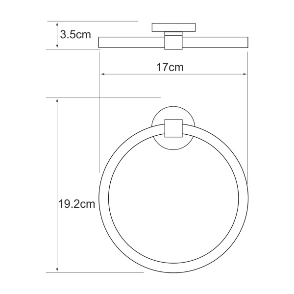 Держатель полотенец WasserKRAFT Rhein K-6260