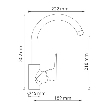 Смеситель для кухонной мойки WasserKRAFT Lippe 4507
