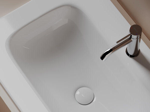 Раковина накладная мебельная Ceramicanova Грация (Grace) 710x457x137 с отв. под смеситель, белый CN7031