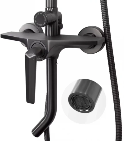 Душевая система Hansberge H5068 Графит