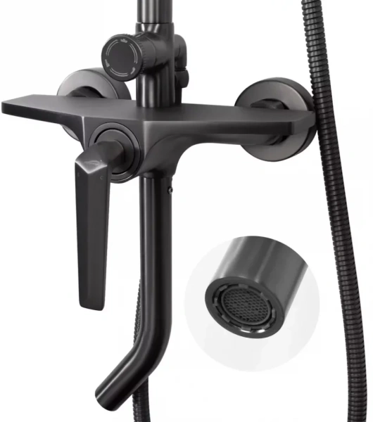 Душевая система Hansberge H5068 Графит