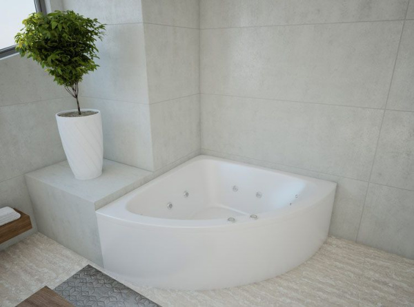 Акриловая ванна Aquatek Юпитер 150x150 UPT150-0000005 с гидромассажем