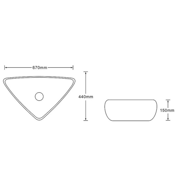 Раковина керамическая, накладная,  SantiLine SL-7031