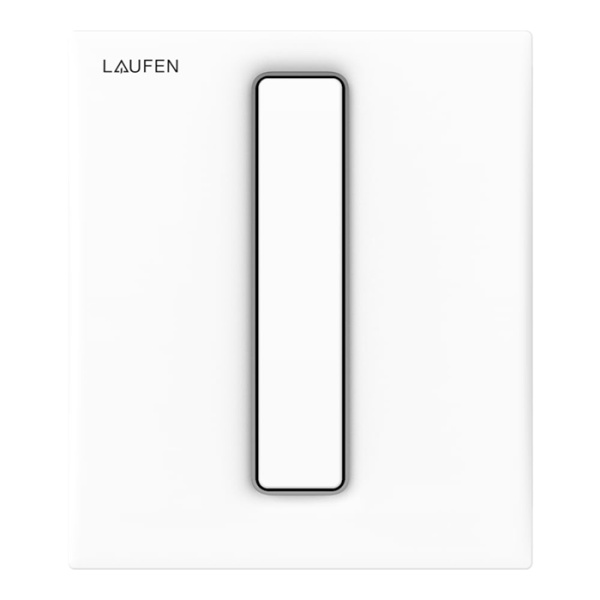 Laufen AU101 Клавиша смыва для писсуара с картриджем, цвет: белый глянцеый 9.0910.1.000.000.1
