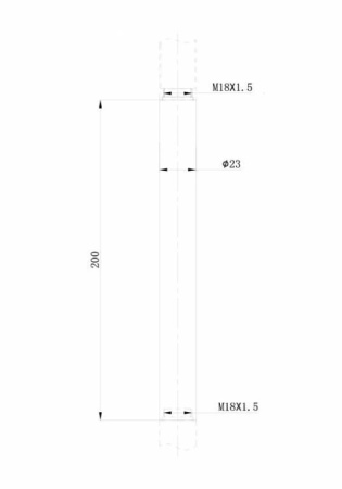Удлинитель для душевых систем Bravat Opal P75117CP-RUS