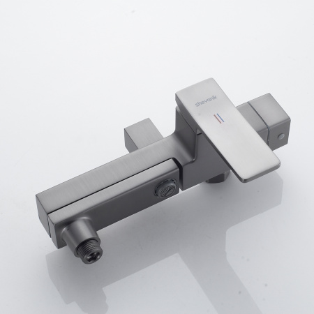 Душевая система Shevanik S4636T, оружейная сталь