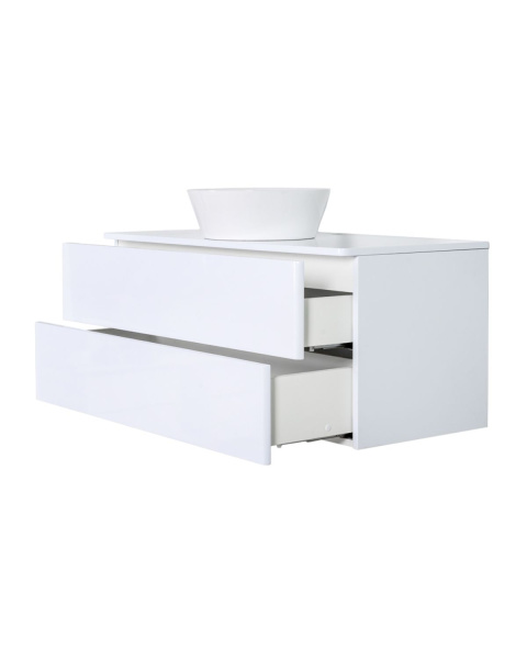 Тумба с раковиной Orange Otto Ot-100TuMDF+B08-360W подвесная