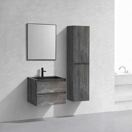 Тумба под раковину Vincea Luka 600 подвесная, 2 выкатных ящика soft-close, G.Stone