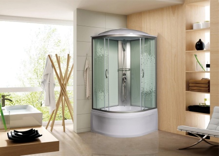 Душевая кабина Мономах 80/43 С МЗ, 800х800х2100, полукруг