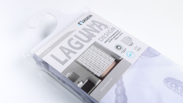 Шторка для ванной Fixsen Laguna FX-1501A, без колец