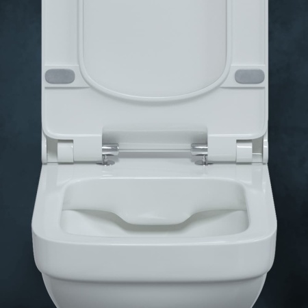 Унитаз BERGES подвесной LEVEL 50 см, сиденье дюропласт Level Slim SO, микролифт, быстросьем