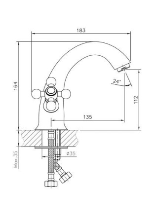 Смеситель для раковины Haiba HB1019-4